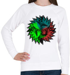 printfashion trio mandala - Női pulóver - Fehér (2905288)