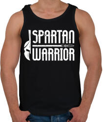 printfashion Spartan Warrior - Férfi atléta - Fekete (1234804)