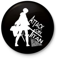 printfashion Attack on Titan - Kitűző, hűtőmágnes - Fekete (3101169)