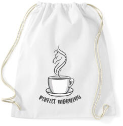 printfashion Coffee - perfect morning - Sportzsák, Tornazsák - Fehér (4368640)