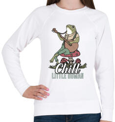 printfashion Chill frog - Női pulóver - Fehér (10768855)