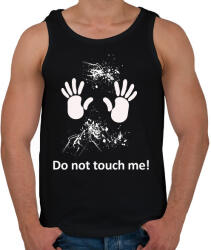 printfashion ne érj hozzám - Férfi atléta - Fekete (1245640)