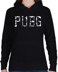 printfashion PUBG fegyverek - Női kapucnis pulóver - Fekete (1097365)