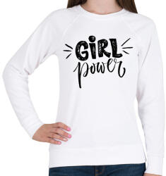 printfashion Girl power - Női pulóver - Fehér (383250)