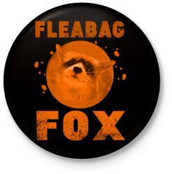 printfashion FLEABAG FOX2 - Kitűző, hűtőmágnes - Fekete (3103606)