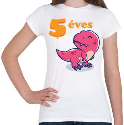 printfashion Dínós minta - Női póló - Fehér (6236409)