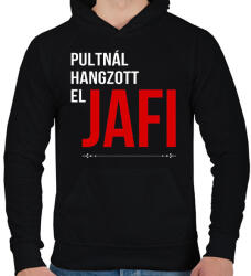 printfashion PHE4 - Férfi kapucnis pulóver - Fekete (13228774)