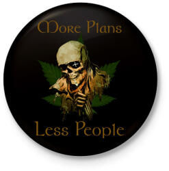 printfashion more plans - Kitűző, hűtőmágnes - Fekete (16797459)