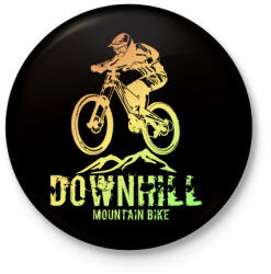 printfashion downhill - Kitűző, hűtőmágnes - Fekete (4106788)