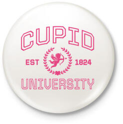 printfashion Cupid University - Kitűző, hűtőmágnes - Fehér (15605569)
