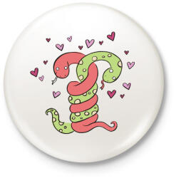 printfashion Ölelj szorosan - Kitűző, hűtőmágnes - Fehér (3078739)