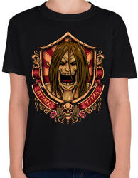 printfashion Attack Titan - Gyerek póló - Fekete (11005416)