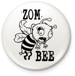 printfashion Zombeee - Kitűző, hűtőmágnes - Fehér (3082219)