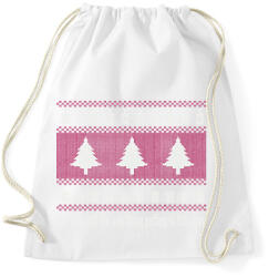 printfashion Karácsonyi csúnya minta - nem csak fa - Sportzsák, Tornazsák - Fehér (5722973)