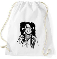 printfashion Cowboy macska - Sportzsák, Tornazsák - Fehér (4061247)