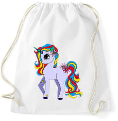 printfashion unikornis - Sportzsák, Tornazsák - Fehér (7797005)