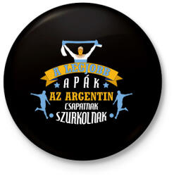 printfashion Argentin csapat - Kitűző, hűtőmágnes - Fekete (10859251)