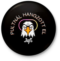 printfashion PHE7 - Kitűző, hűtőmágnes - Fekete (13231106)