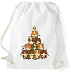 printfashion Hörcsög karácsonyfa - Sportzsák, Tornazsák - Fehér (14508695)