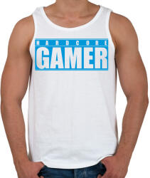 printfashion Hardcore Gamer - Férfi atléta - Fehér (936457)
