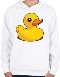 printfashion Kiskacsa - Gyerek kapucnis pulóver - Fehér (16551390)