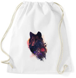 printfashion Universal wolf - Sportzsák, Tornazsák - Fehér (241131)