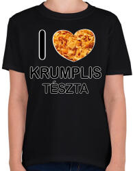 printfashion I love Krumplis tészta - Gyerek póló - Fekete (11666497)