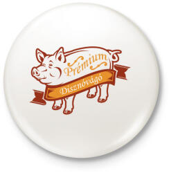 printfashion Prémium disznóvágás - Kitűző, hűtőmágnes - Fehér (3083441)