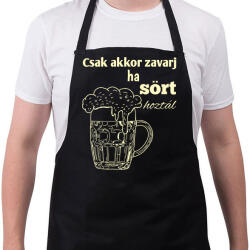 printfashion Csak akkor zavarj ha sört hoztál - Kötény - Fekete (12960474)