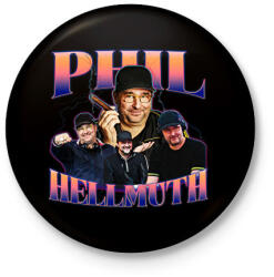 printfashion Phil Hellmuth - póker - Kitűző, hűtőmágnes - Fekete (15580577)