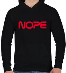 printfashion NASA - NOPE - Férfi kapucnis pulóver - Fekete (2589841)