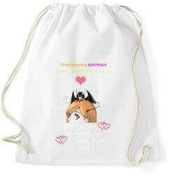 printfashion Orihime x Ulquiorra White Font - Sportzsák, Tornazsák - Fehér (601831)