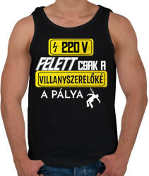 printfashion 220V Felett | Fehér - Férfi atléta - Fekete (6094447)