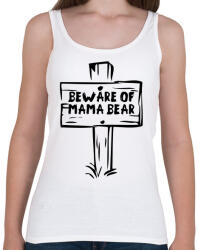 printfashion Beware of mama bear - Női atléta - Fehér (4810258)