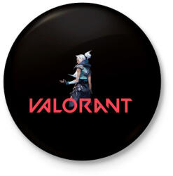printfashion Valorant - Kitűző, hűtőmágnes - Fekete (3102336)