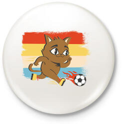 printfashion Focista macska - Kitűző, hűtőmágnes - Fehér (16619695)