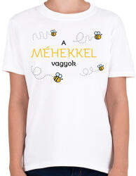 printfashion A méhekkel vagyok - Gyerek póló - Fehér (6600160)