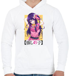 printfashion Ai Hoshino - Férfi kapucnis pulóver - Fehér (14856344)