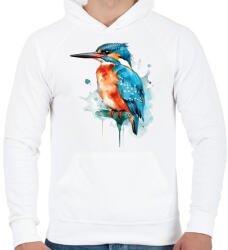 printfashion madár - Férfi kapucnis pulóver - Fehér (16092898)