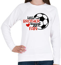 printfashion Little brother biggest fan - Női pulóver - Fehér (4951557)