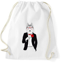 printfashion Mr. Wolf - Sportzsák, Tornazsák - Fehér (1585932)