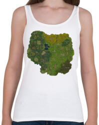 printfashion Fortnite MiniMap - Női atléta - Fehér (1239888)