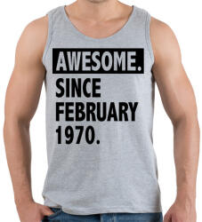 printfashion Csodálatos 1970 február óta - Férfi atléta - Sport szürke (1155016)