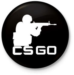 printfashion CS: GO - Kitűző, hűtőmágnes - Fekete (3094346)