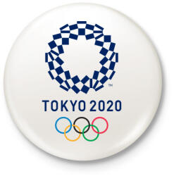 printfashion Tokyo Olimpic 2020 - Kitűző, hűtőmágnes - Fehér (3083556)
