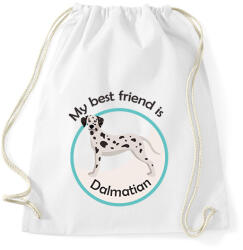printfashion My best friend - Dalmatian - Sportzsák, Tornazsák - Fehér (6298456)
