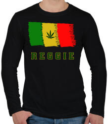 printfashion reggie - Férfi hosszú ujjú póló - Fekete (1501849)