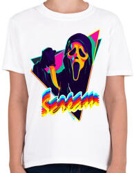 printfashion Sikoly - Gyerek póló - Fehér (1837250)