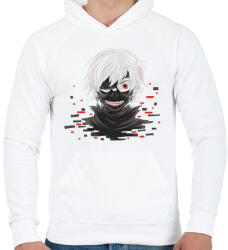 printfashion Tokyo Ghoul - Férfi kapucnis pulóver - Fehér (2692216)
