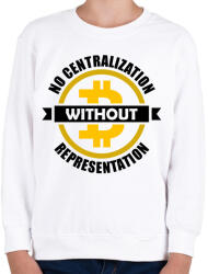 printfashion No-centralization-without-representation - Gyerek pulóver - Fehér (6056470)